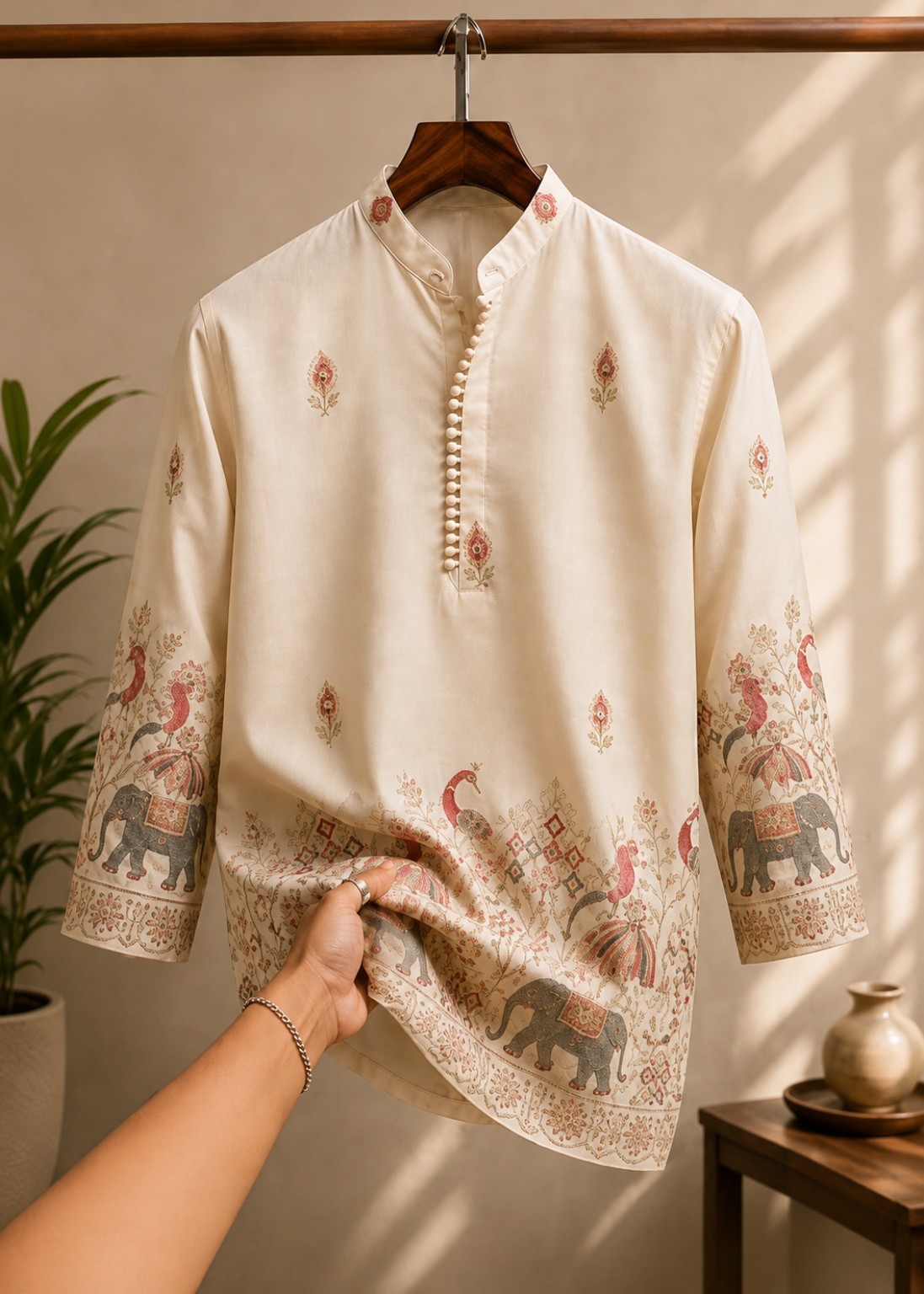 Classic Cream kurta